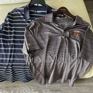 Package deal- barely worn XL call away polo (blue) and XL grey antigua